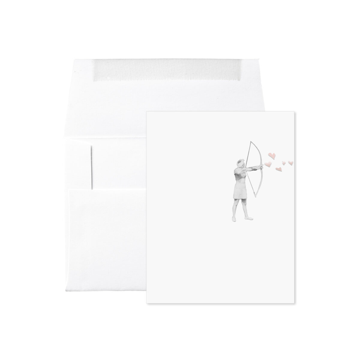 ARCHER HEARTS FOIL STAMPED CARD