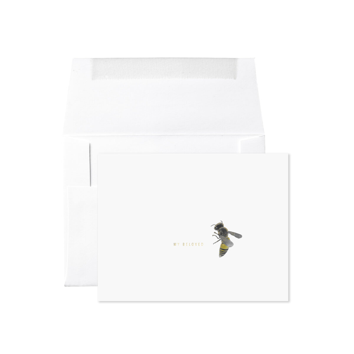 BEE MY BELOVED FOIL STAMPED CARD