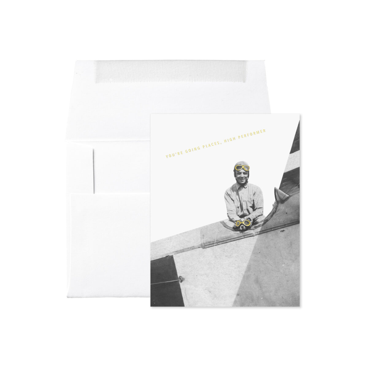 DOG CO-PILOT YOU'RE GOING PLACES HIGH PERFORMER FOIL STAMPED CARD