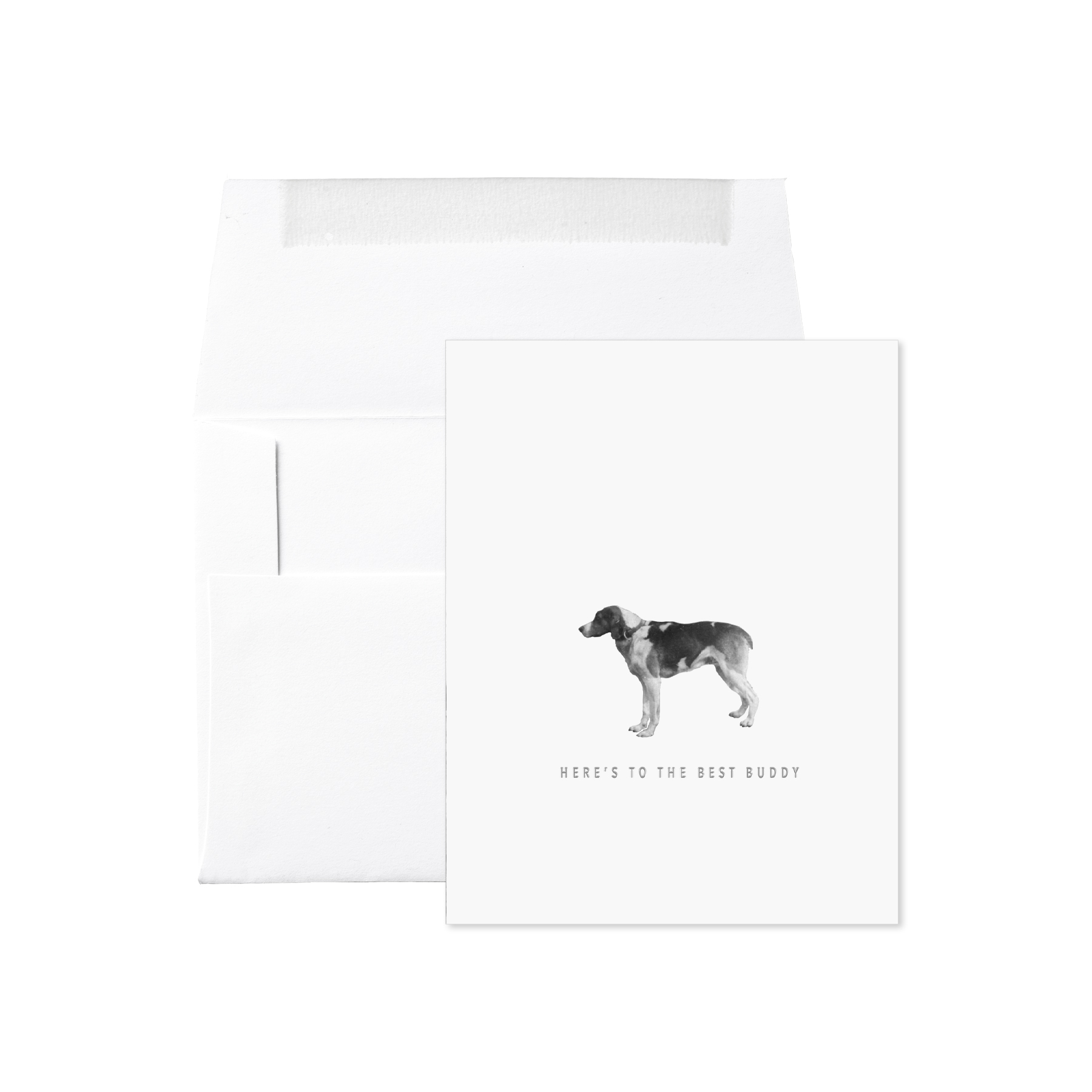 DOG SYMPATHY HERE'S TO THE BEST BUDDY CARD