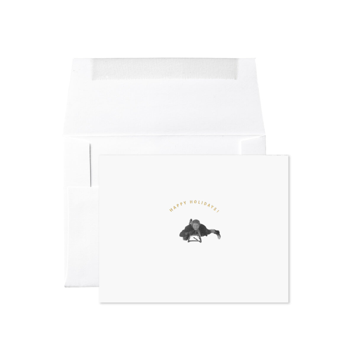 SINGLE SLEDDER HAPPY HOLIDAYS! CARD