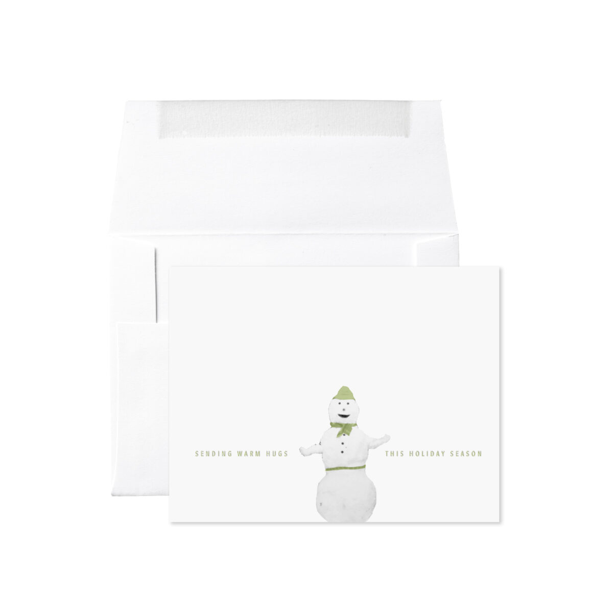 SNOWMAN SENDING WARM HUGS THIS HOLIDAY SEASON CARD