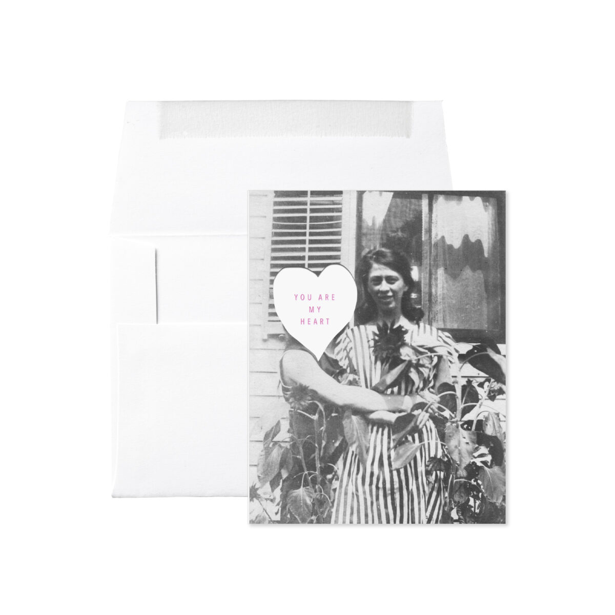 SUNFLOWERS TWO WOMEN LOCKET YOU ARE MY HEART CARD