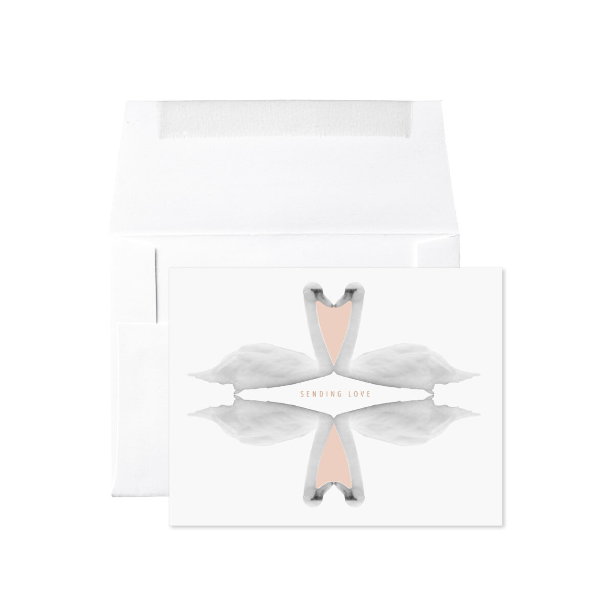 SWANS SENDING LOVE CARD