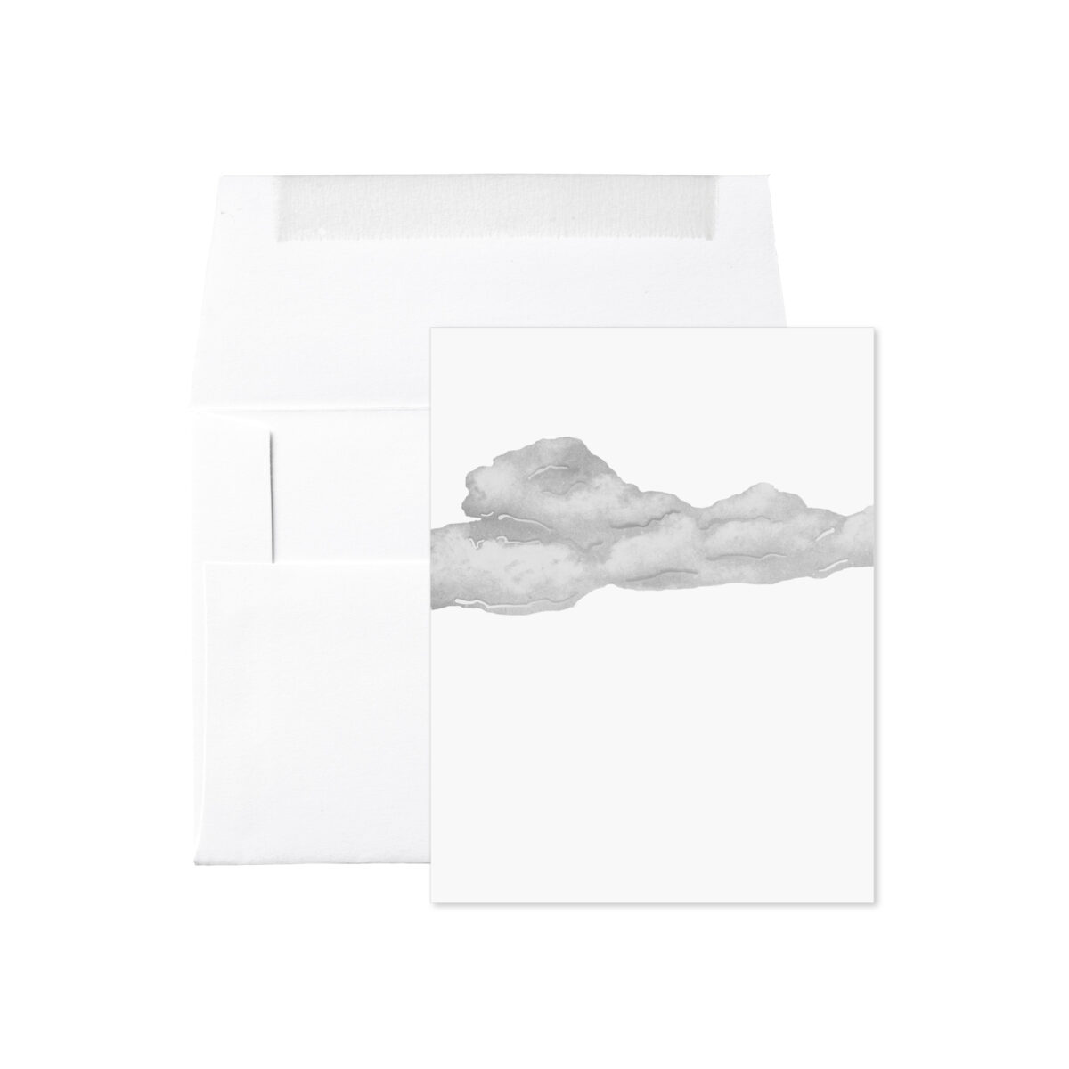 CLOUDS SILVER LINING FOIL STAMPED CARD