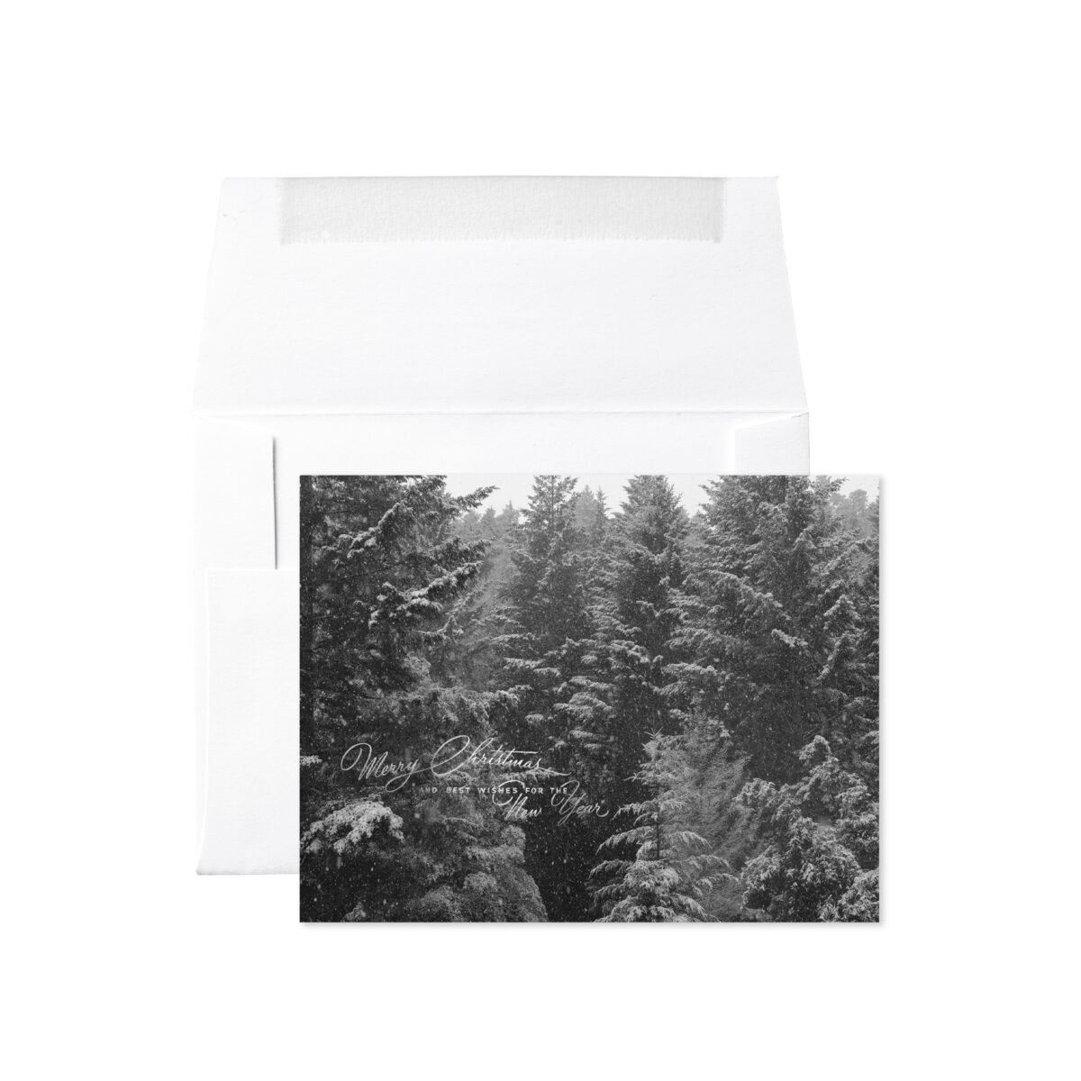 HOLIDAY PNW FOIL STAMPED CAMPO FELIZ MERRY CHRISTMAS AND BEST WISHES CARD